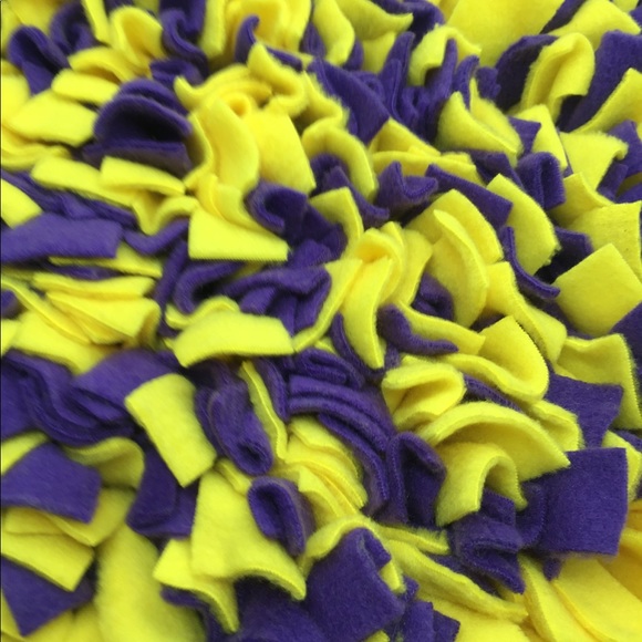 Purple and Lime Green Snuffle Mat for Fur Babies - Picture 4 of 5
